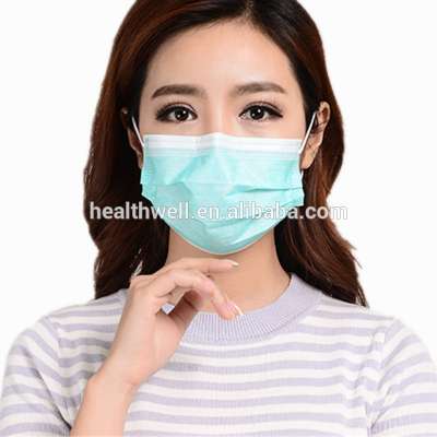 Disposable non woven 3-ply surgical face mask with earloop