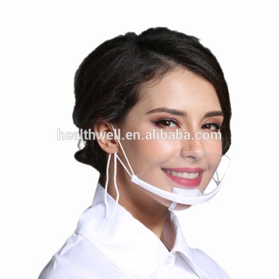 Transparent Face Mask For Food Service Clear Anti-fog Plastic Mouth Clear Face Mask