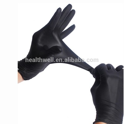 Disposable Black Nitrile Gloves For Food Industry