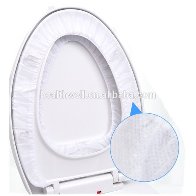 Natural White Color Non-woven Fabrics Elastic Sanitary Toilet Seat Cover